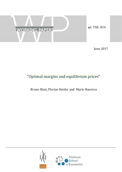 Optimal margins and equilibrium prices
