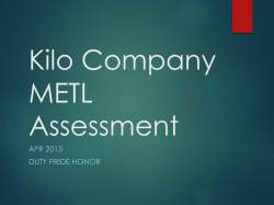 Company METL Assessment