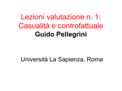 La valutazione degli aiuti alle imprese:modelli e metodi statistici