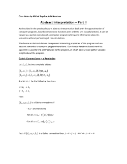 AbstractInterpretation2