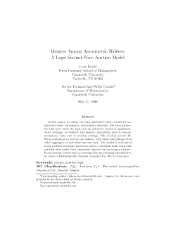 Mergers Among Asymmetric Bidders: A Logit Second