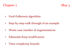 The basic Ford Fulkerson algorithm