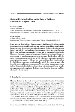 Optimal Decision Making on the Basis of Evidence Represented in