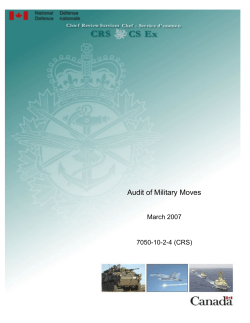 Audit of Military Moves