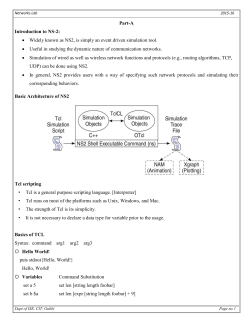 set n0 [$ns node] - Channabasaveshwara InStitute Of Technology