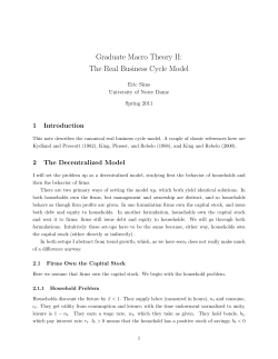 The Real Business Cycle Model