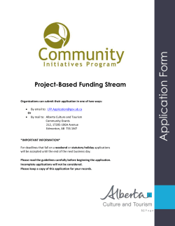 Project-Based Application Form