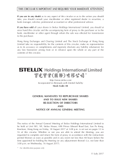 general mandates to repurchase shares and to issue