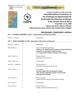 5th ICEDS Conference 2009 Agenda