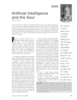 Artificial Intelligence and the Soul