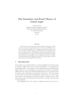 The Semantics and Proof Theory of Linear Logic