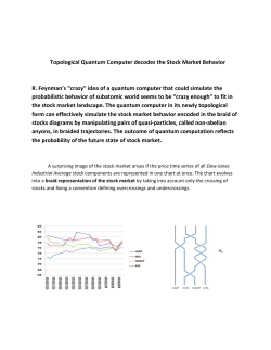 Topological Quantum Computer decodes the Stock Market Behavior