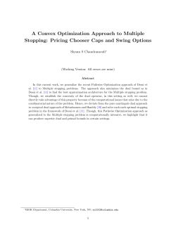 A Convex Optimization Approach to Multiple Stopping