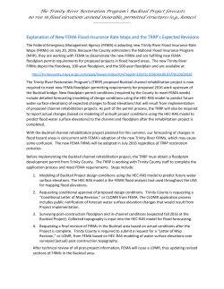 Explanation of New FEMA Flood Insurance Rate Maps and the