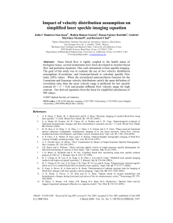 Impact of velocity distribution assumption on simplified laser speckle