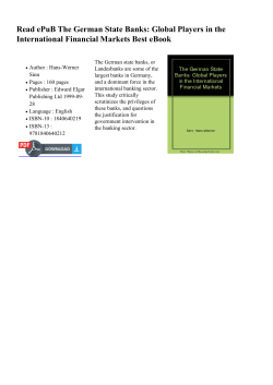 Read ePuB The German State Banks: Global Players