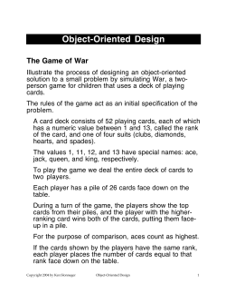 Object-Oriented Design
