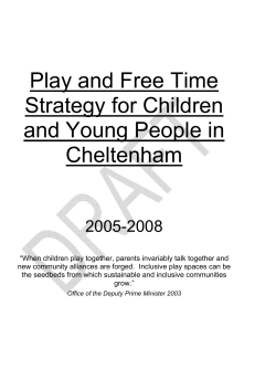 Play and Free Time Strategy for Children and Young People in