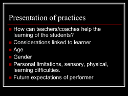 Practice Considerations and Guidance