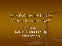 APR&Egrave;S LE D&Eacute;LUGE Where is video now?