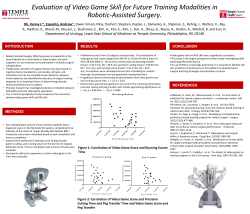 Evaluation of Video Game Skill for Future Training Modalities in