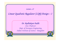 Linear Quadratic Regulator (LQR) Design