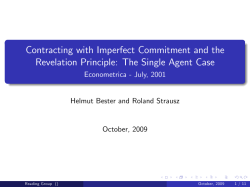 Contracting with Imperfect Commitment and the Revelation Principle