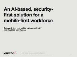 An AI-based, security-first solution for a mobile