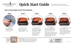 Induction Cooktop Quick Start Guide