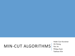 min-cut algorithms