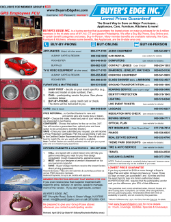 to view Buyer`s Edge brochure... - GRS Employees Federal Credit