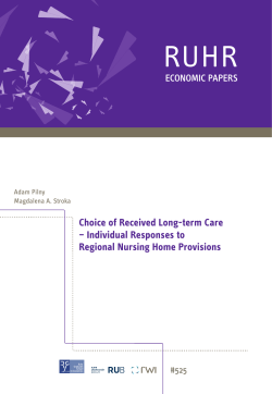 Choice of Received Long-term Care – Individual