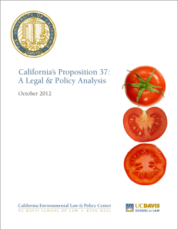 California`s Proposition 37