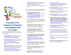 1. TExES Pedagogy and Professional Responsibilities EC‐12 (160