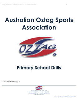 Oztag Lower Primary Drills