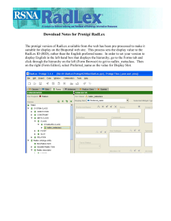 General changes made to RadLex over the past year