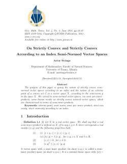 On Strictly Convex and Strictly Convex According to an Index Semi