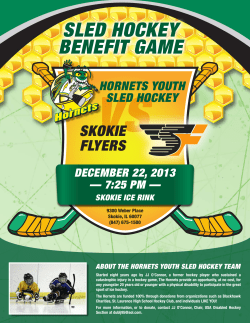 sled hockey benefit game