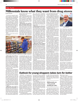 Millennials know what they want from drug stores