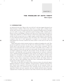 the problem of auto theft