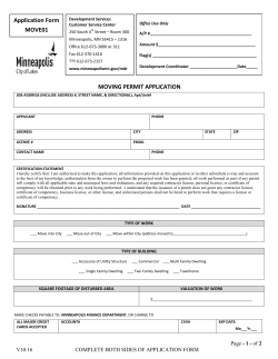 Moving Permit Application Form