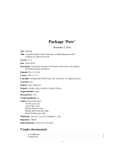 Package `Perc`