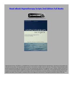 Read eBook Hypnotherapy Scripts 2nd Edition Full