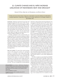 Climate Change and El Niño Increase Likelihood of Indonesian