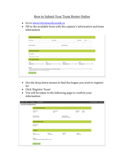 How to Submit Your Team Roster Online
