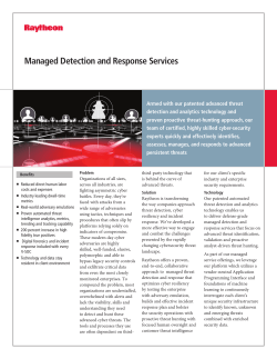 Managed Detection and Response Services