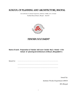 Basket Ball Court Tender Document