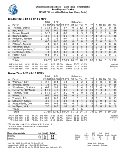 Official Basketball Box Score -- Game Totals