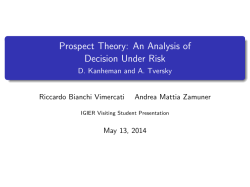 Prospect Theory