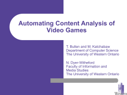 Automating Content Analysis of Video Games